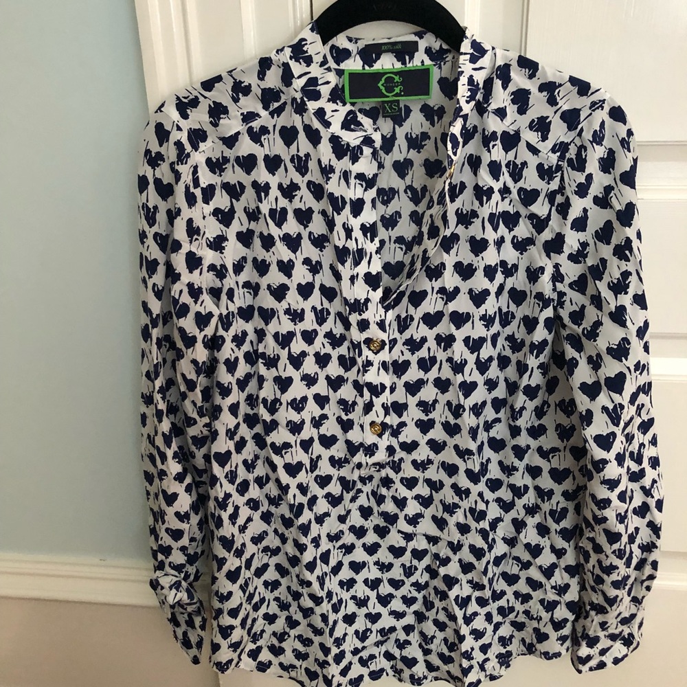 C wonder silk blouse size XS